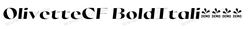 OlivetteCF BoldItali字体转换